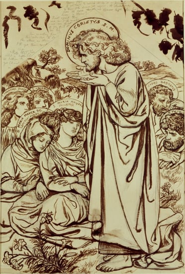 Dante Gabriel Rosetti, Sermon on the Mount (ca. 1861); courtesy of Wikimedia Commons.