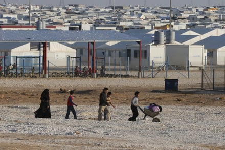 Photo: Syrian refugees at the Za'atari Refugee Camp (Jordan, 2014); Mohamed Azakir / World Bank Photos; CC BY-NC-ND 2.0.
