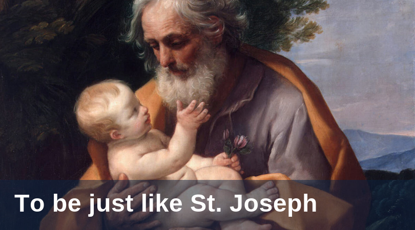 to be just like saint joseph